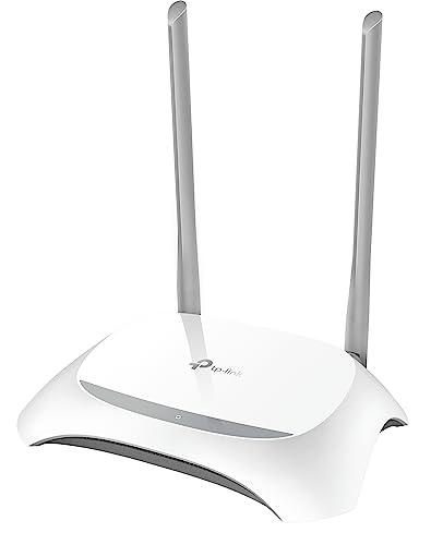 TP-Link TL-WR840N N300 WLAN-Router, 300 Mbit/s, 4x LAN, 2 Antennen, IPv6, Accesspoint, Weiß/Schwarz