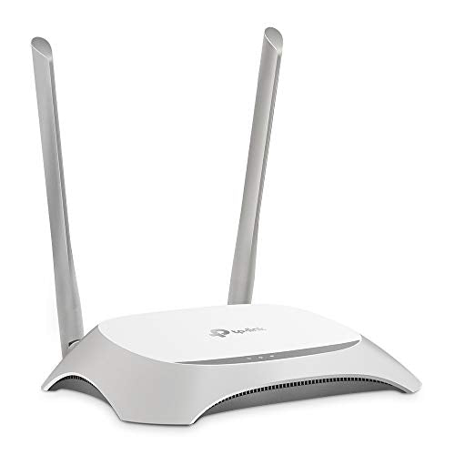 TP-Link TL-WR840N N300 WLAN-Router, 300 Mbit/s, 4x LAN, 2 Antennen, IPv6, Accesspoint, Weiß/Schwarz