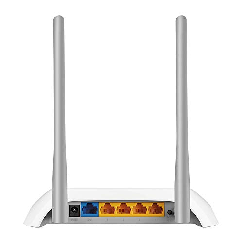 TP-Link TL-WR840N N300 WLAN-Router, 300 Mbit/s, 4x LAN, 2 Antennen, IPv6, Accesspoint, Weiß/Schwarz