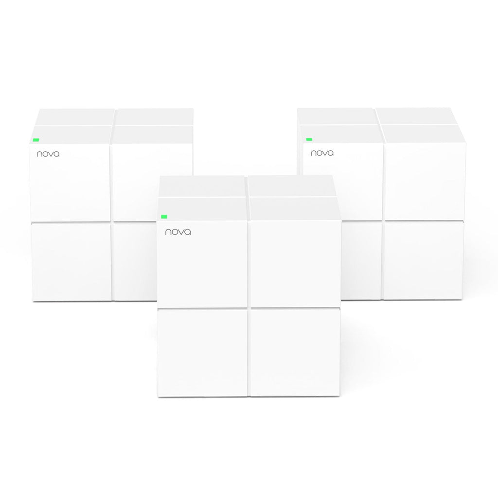 Tenda Nova MW6 AC1200 Mesh-WLAN-Set, 3-4 Zimmer, 6x Gigabit, 3er-Pack