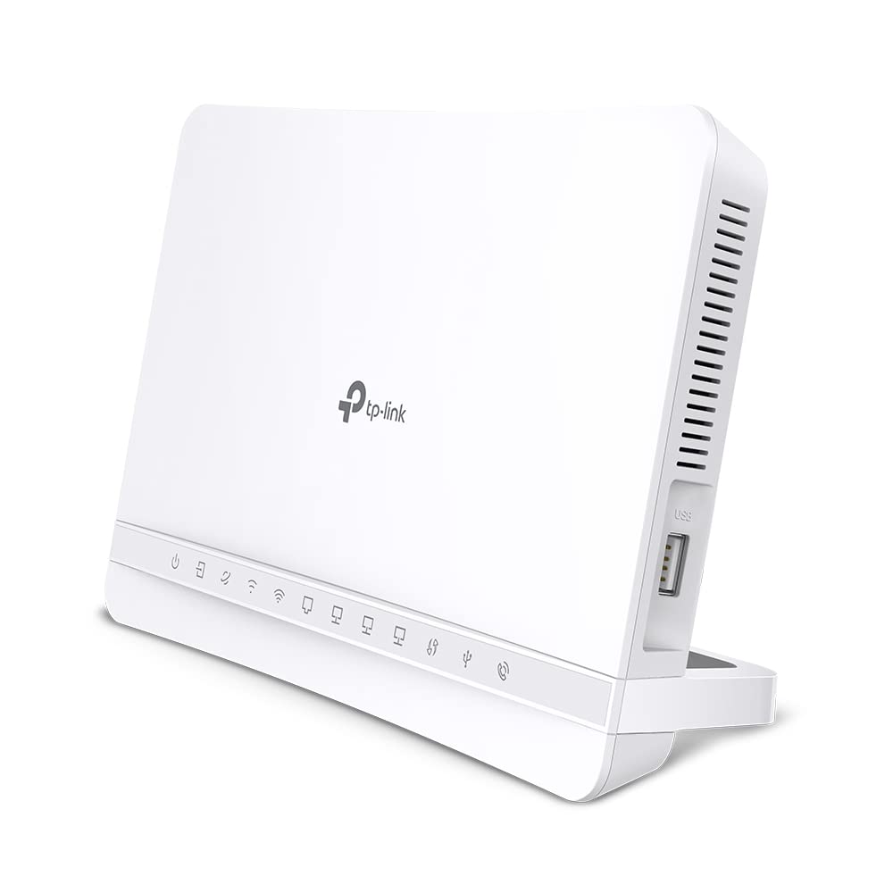 TP-Link VX231v VDSL-Modemrouter, Wi-Fi 6, AX1800 Dual-Band, 4× Gigabit, kompatibel mit Telekom, O2, 1&amp;1
