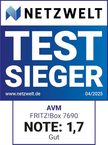 FRITZ!Box 7690 Wi-Fi 7 DSL-Router, VDSL Supervectoring, Mesh, DECT