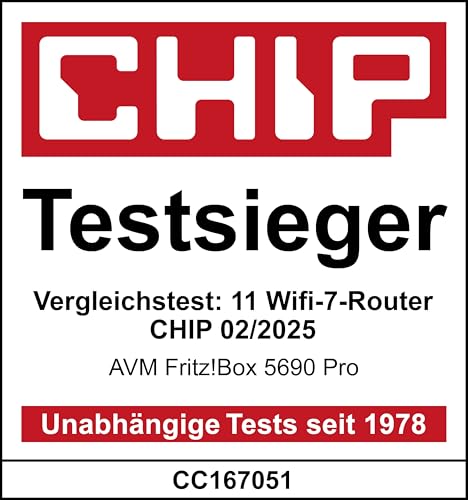 FRITZ!Box 5690 Pro Wi-Fi 7 Triband-Router, DSL &amp; Glasfaser, Mesh, DECT