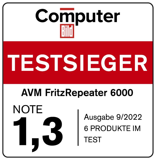 FRITZ!Repeater 6000 WiFi 6, 2,5-Gigabit-LAN, Dualband