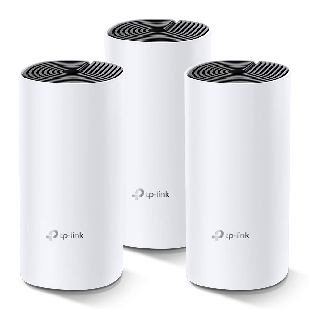 TP-Link Deco M4 Mesh WLAN-Set, 3-lagig, AC1200 Dualband, 2 Gigabit-Ports