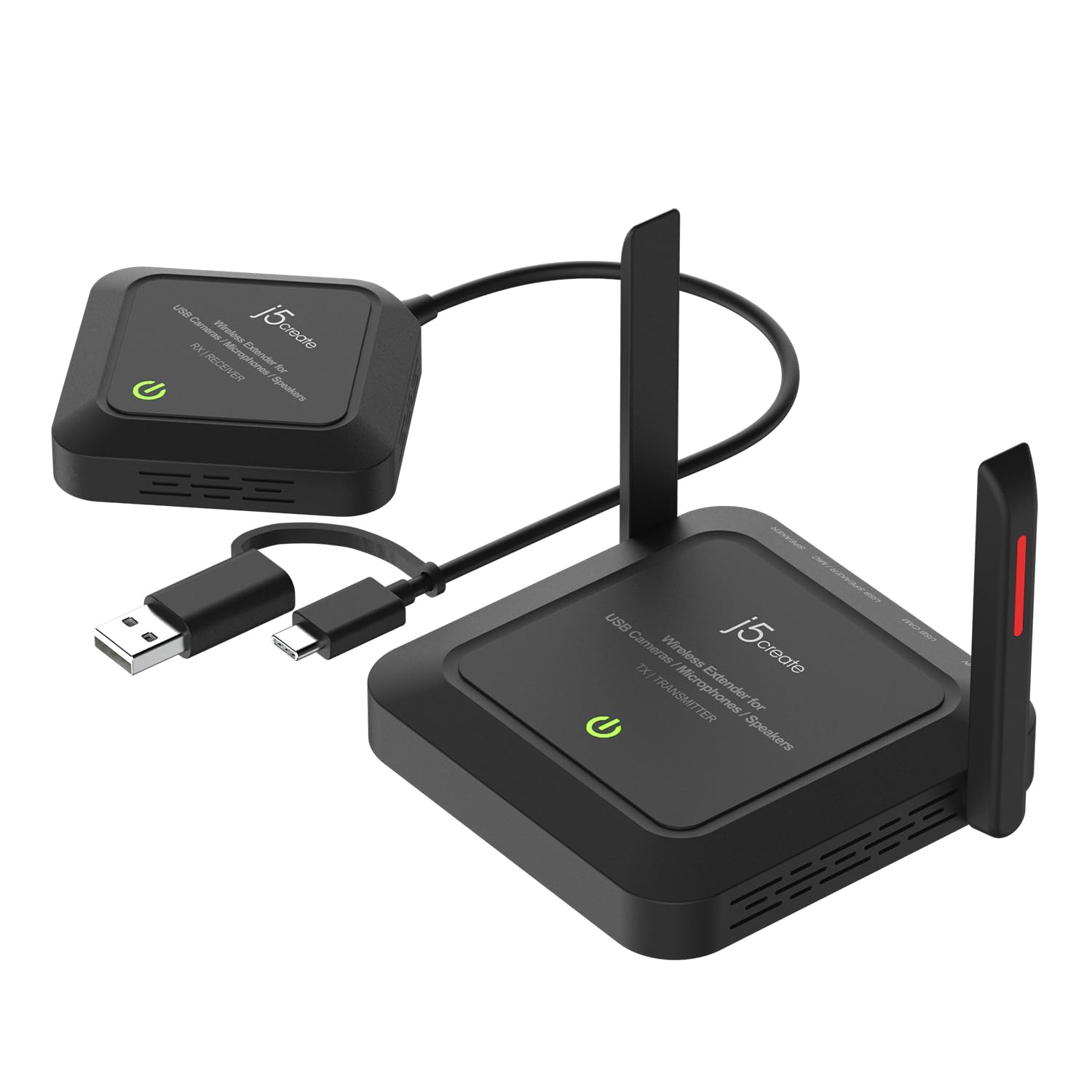 j5create Wireless-Extender für USB-Webcam &amp; Mikrofon, Windows/Mac (JVW120)