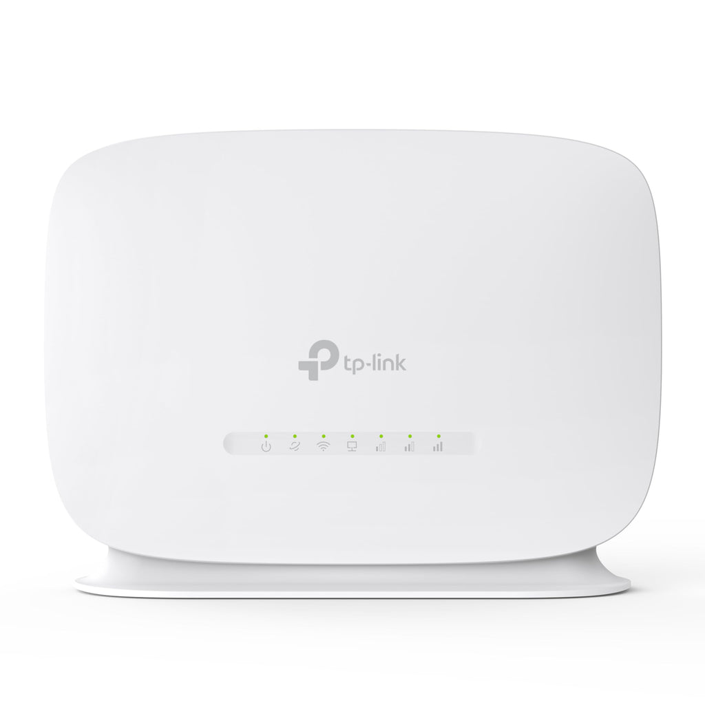 TP-Link TL-MR105 LTE-Router, 4G Nano-SIM, 150 Mbit/s, WLAN N300, 2x LAN, Gastnetz, Plug &amp; Play