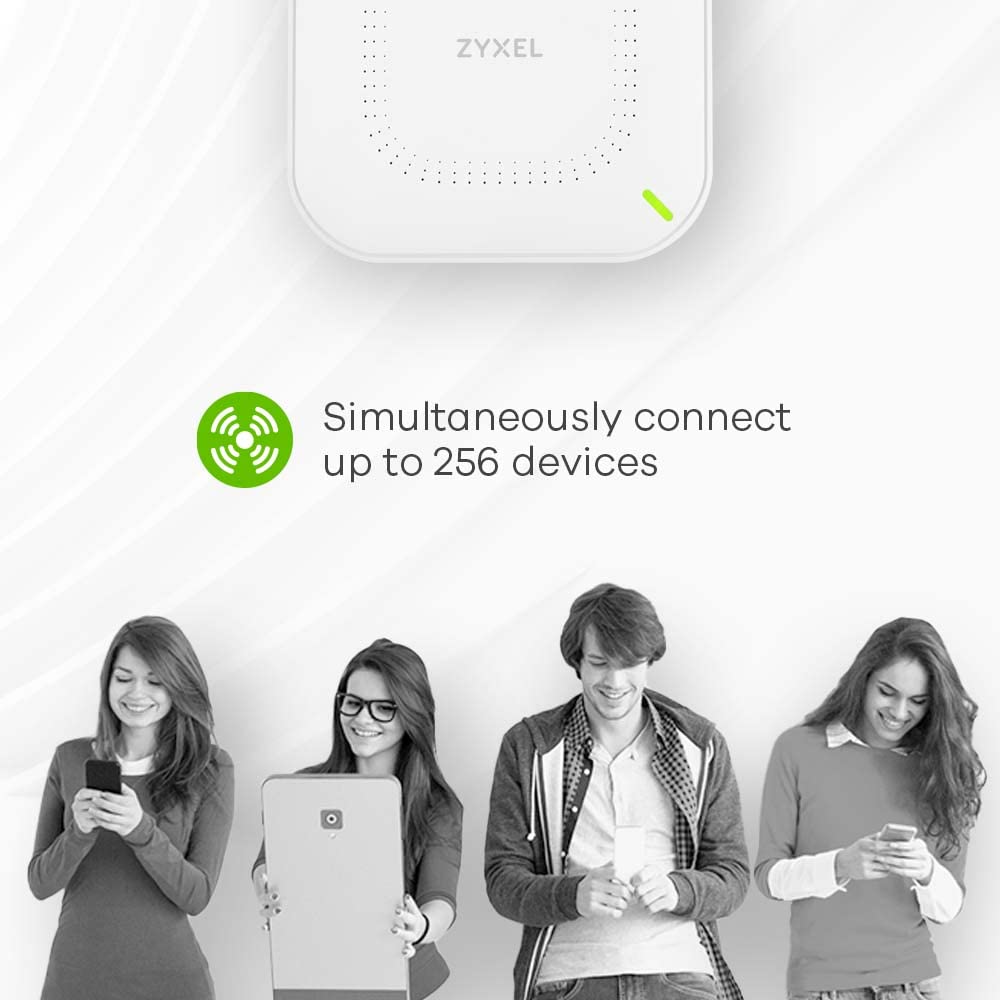 Zyxel NWA50AX WiFi 6 AX1800 Access Point, Dualband, PoE, Cloud &amp; Standalone verwaltbar