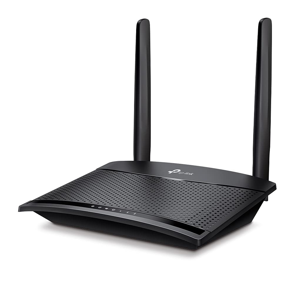 TP-Link TL-MR100 LTE-Router, 4G-SIM, 150 Mbit/s, WLAN N300, 2x LAN, Gastnetz, Plug &amp; Play