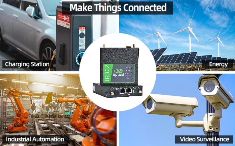 InHand IR302 Industrie-4G-Router, Dual-SIM, LTE Cat4, WLAN, IoT-VPN