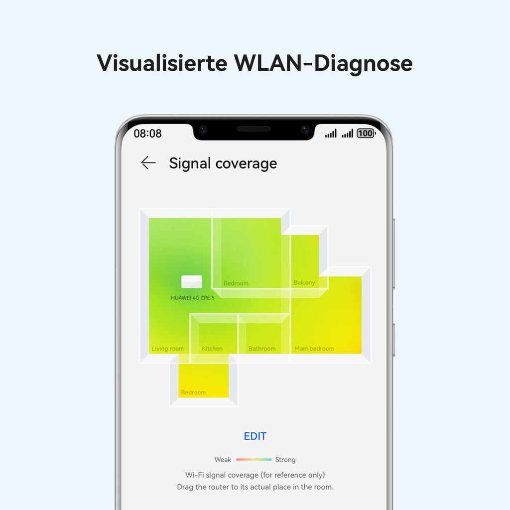 HUAWEI 4G CPE B636 LTE-WLAN-Router, Wi-Fi 6, Nano-SIM, 400 Mbit/s