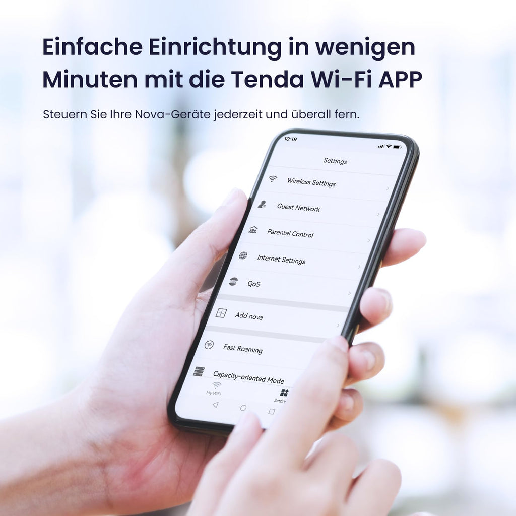 Tenda Nova MW6 AC1200 Mesh-WLAN-Set, 3-4 Zimmer, 6x Gigabit, 3er-Pack