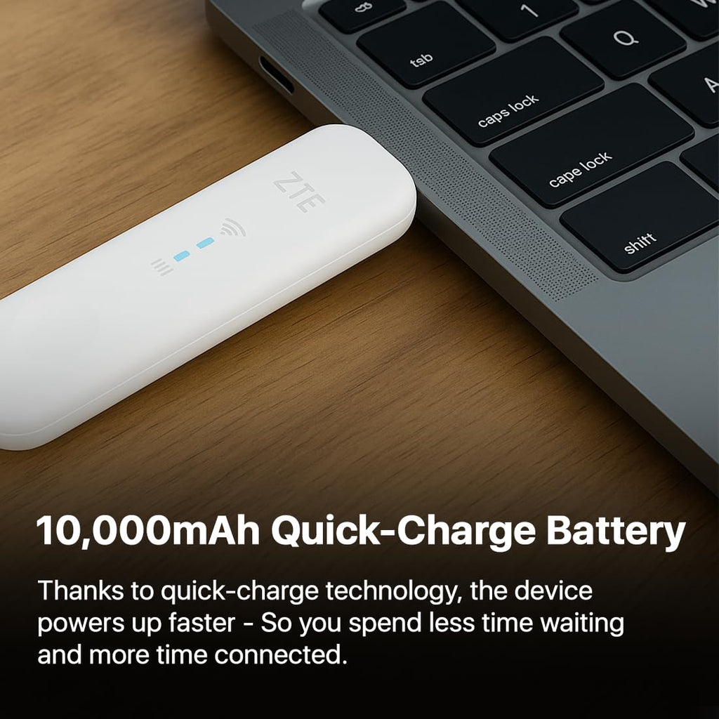 ZTE MF79U 4G LTE USB-WLAN-Stick, CAT4, 150 Mbit/s, Entsperrt, mit Antennenanschluss