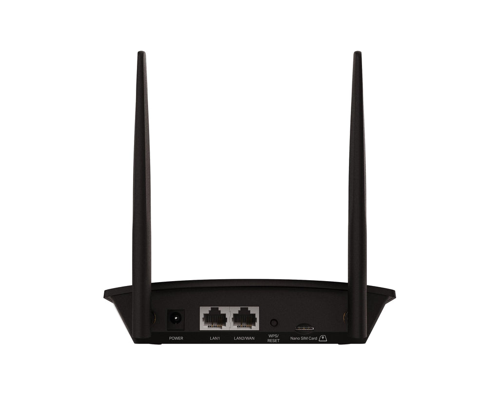 TP-Link TL-MR100 LTE-Router, 4G-SIM, 150 Mbit/s, WLAN N300, 2x LAN, Gastnetz, Plug &amp; Play