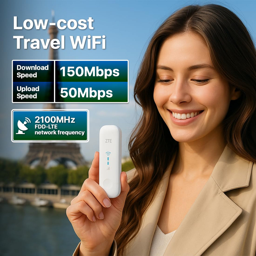 ZTE MF79U 4G LTE USB-WLAN-Stick, CAT4, 150 Mbit/s, Entsperrt, mit Antennenanschluss