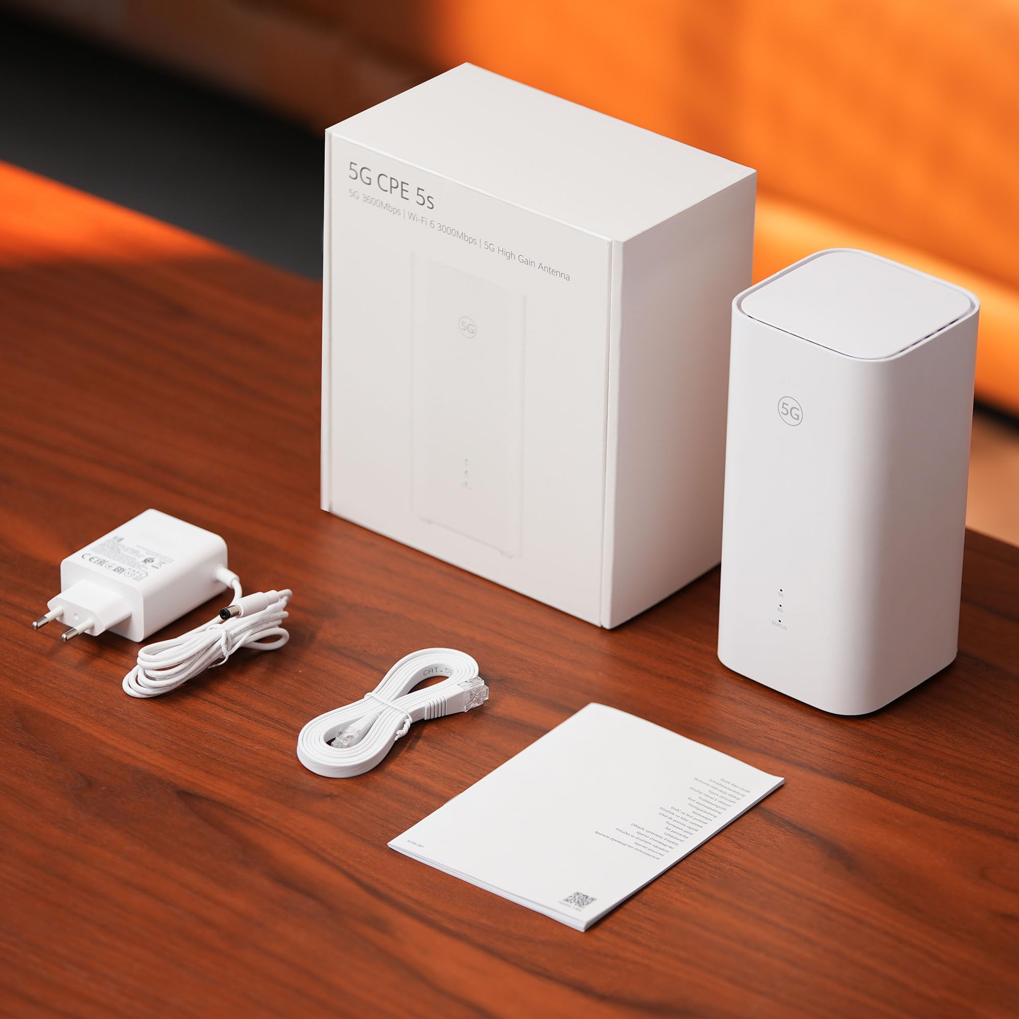 5G CPE 5s Wi-Fi 6 Router AX3000, 3600 Mbit/s, LAN/WAN, Garantie