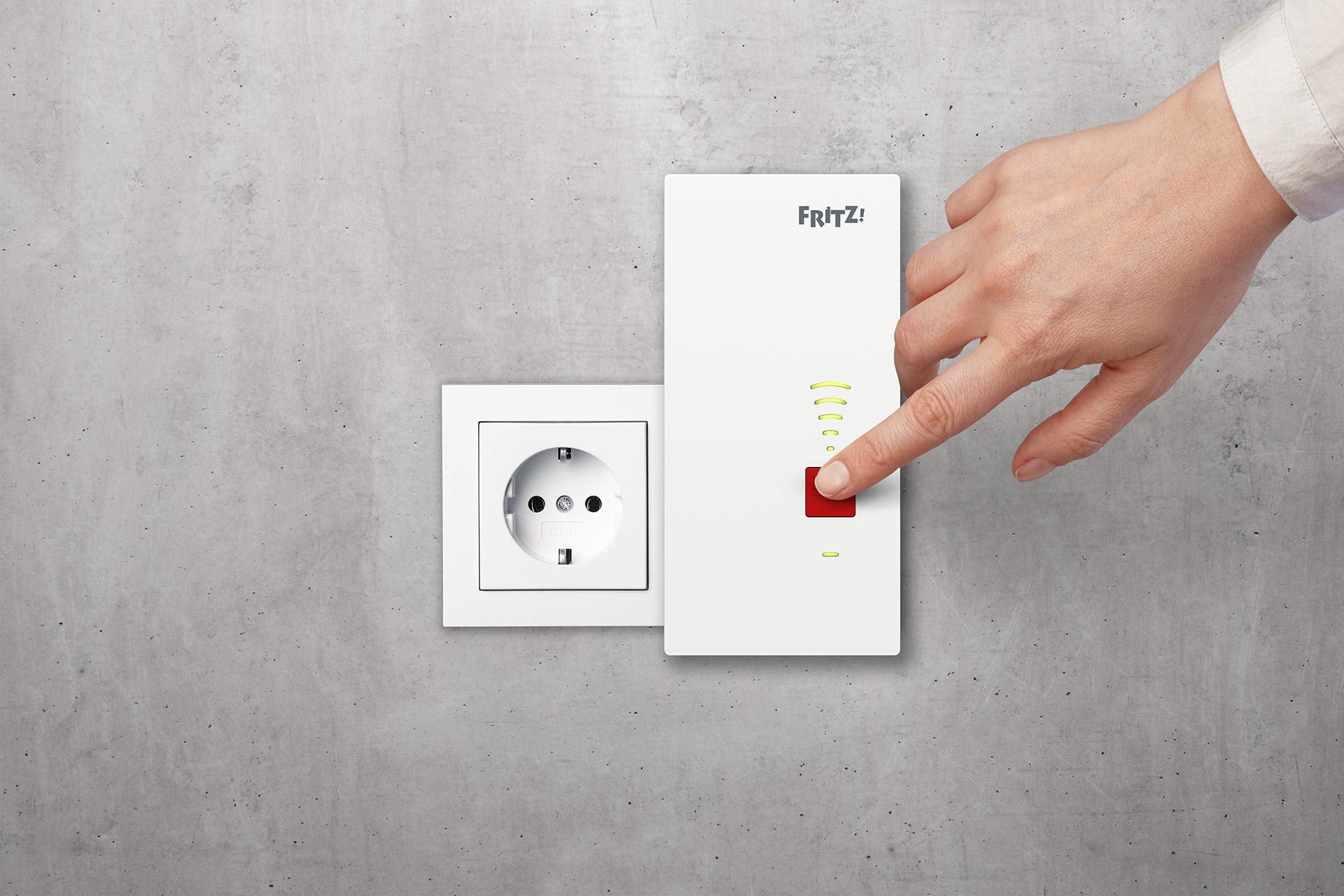 FRITZ!Repeater 2400 Dualband-WLAN, bis zu 1733 Mbit/s + 600 Mbit/s, Gigabit-LAN