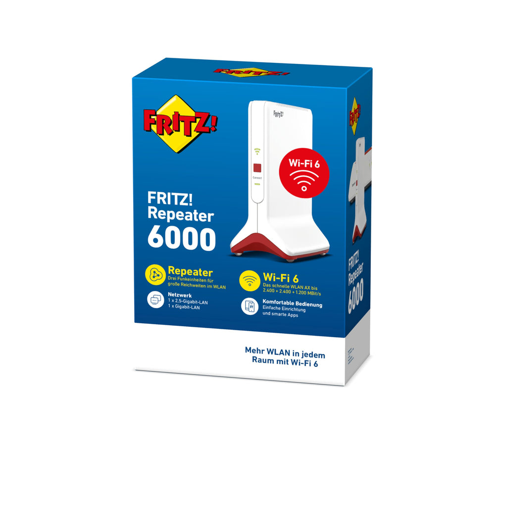 FRITZ!Repeater 6000 WiFi 6, 2,5-Gigabit-LAN, Dualband