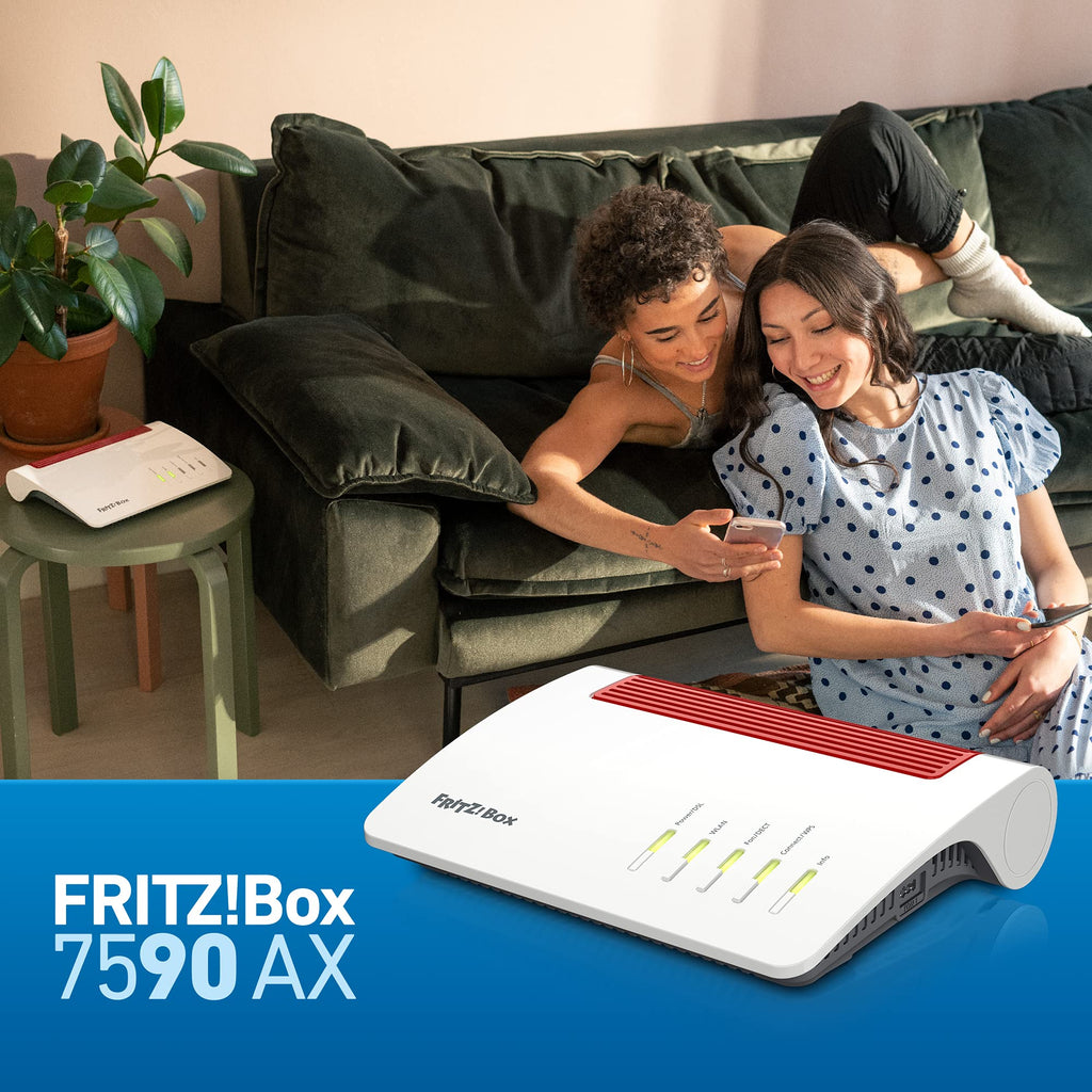 FRITZ!Box 7590 AX Exclusive Edition Wi-Fi 6 DSL-Router + USB-Stick